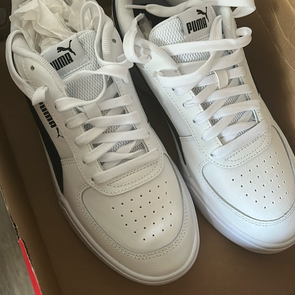 Puma Caven Sneakers in White and Black